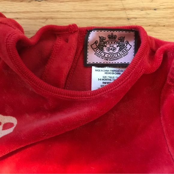 Juice Couture velvety top size 8+6 month girl - Picture 3 of 4